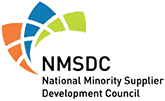 A logo of the national minority support development council.